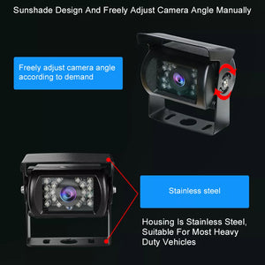 aoocci d1036 wireless carplay truck freely adjust camera angle manually