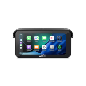 Aoocci C6 Pro Dash Cam per Moto - Schermo 6.25\" touchscreen, doppia telecamera 1080P 140°, CarPlay wireless, GPS, TPMS e impermeabile IP67