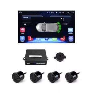 Aoocci R401 Sistema Radar di Parcheggio Android - 4 sensori ultrasonici, display visivo distanza e direzione, rilevamento automatico ostacoli 30-250cm