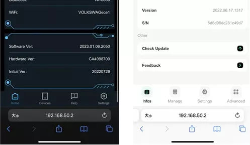 192.168.50.2 - Spiegazione delle impostazioni (testo traducibile tramite browser)