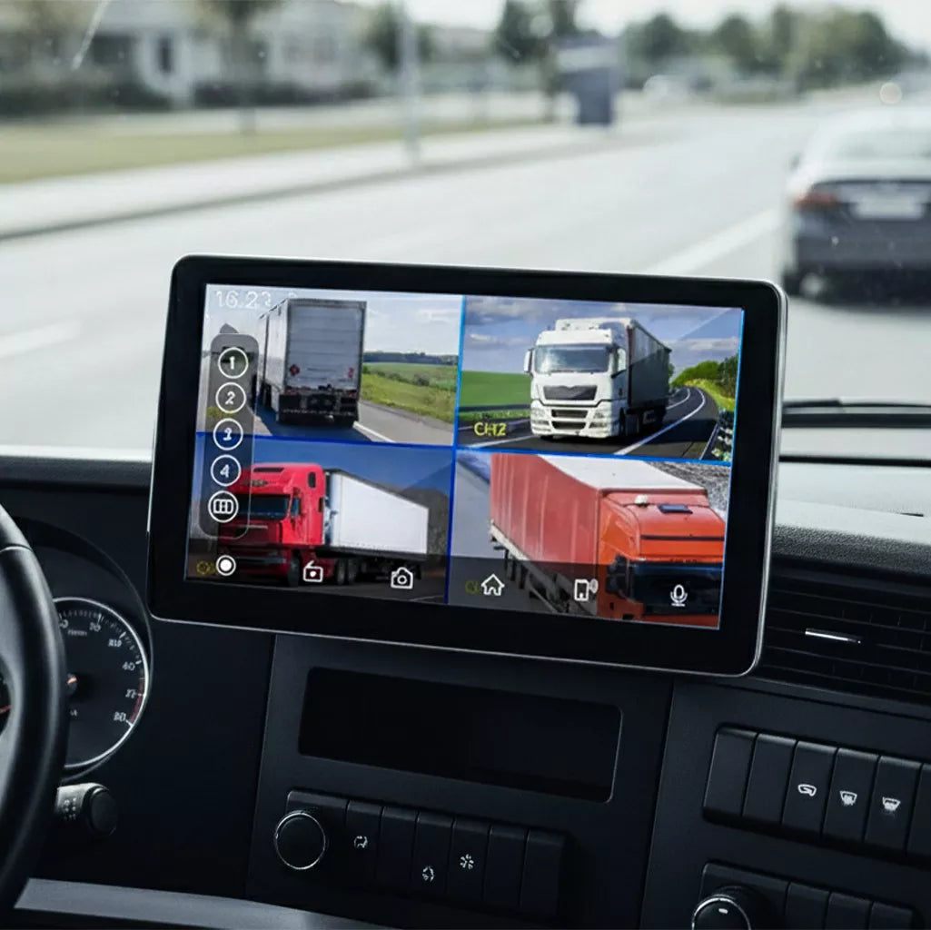 Autoradio CarPlay per camion e camper con dashcam 1080P, GPS e display touchscreen - Aoocci