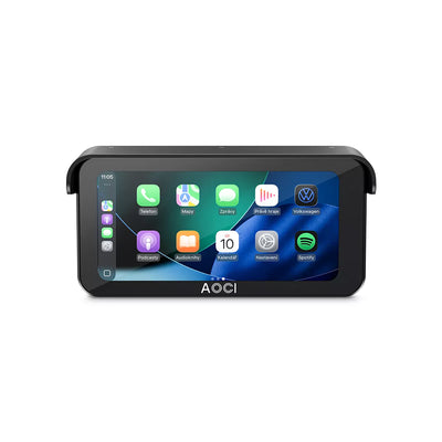Aoocci C6 Pro Dash Cam per Moto - Schermo 6.25\" touchscreen, doppia telecamera 1080P 140°, CarPlay wireless, GPS, TPMS e impermeabile IP67