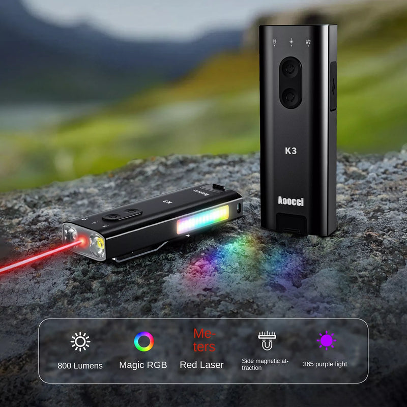 K3 - Torcia EDC Multifunzione Magnetica e Luce da Lavoro